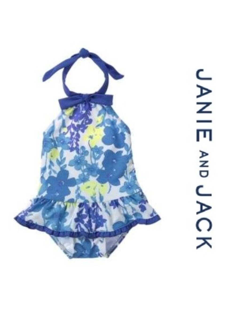 Janie + Jack | "Santorini Island" Floral One Piece Swimsuit | Size 12-18 Month